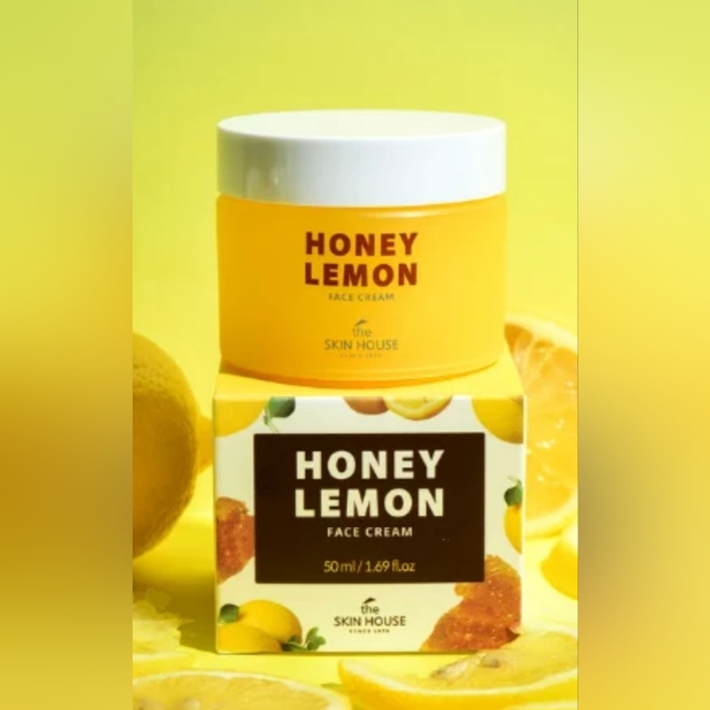 The Skin HouseHoney Lemon Face Cream — Brightening Yellow Moisturizer NIB